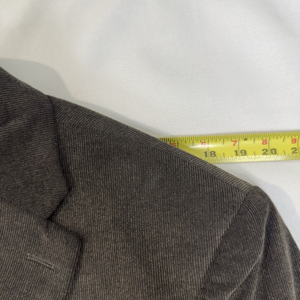 Chaps Ralph Lauren 42L Dark Chocolate Corduroy Sport Coat Blazer Business Preppy - Picture 8 of 13